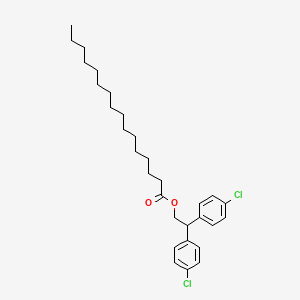molecular formula C30H42Cl2O2 B1205534 2,2-Bis(4-chlorophenyl)ethyl hexadecanoate CAS No. 74440-50-9