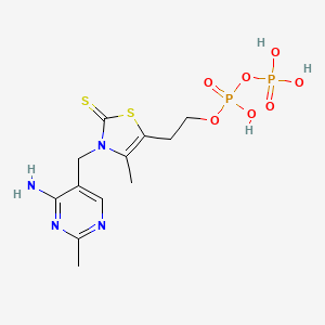 molecular formula C12H18N4O7P2S2 B1205536 Thiamine thiothiazolone pyrophosphate CAS No. 59733-98-1