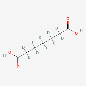 molecular formula C7H12O4 B12055381 2,2,3,3,4,4,5,5,6,6-decadeuterioheptanedioic acid 