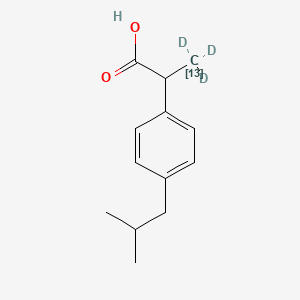 molecular formula C13H18O2 B12055382 Ibuprofen-13C,d3 CAS No. 1261394-40-4