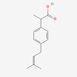2-(4-(3-Methyl-2-butenyl)phenyl)propionic acid