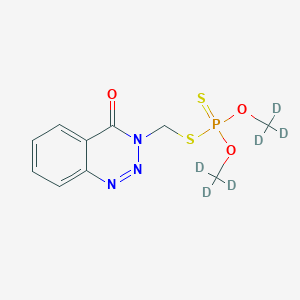 molecular formula C10H12N3O3PS2 B12055403 Azinphos-methyl D6; Azinphos-methyl D6 (dimethyl D6) 