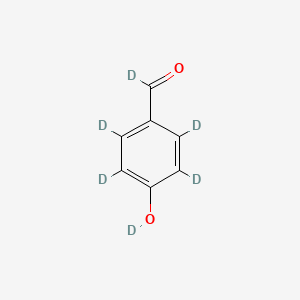 molecular formula C7H6O2 B12055431 Deuterio-(2,3,5,6-tetradeuterio-4-deuteriooxyphenyl)methanone CAS No. 284474-48-2