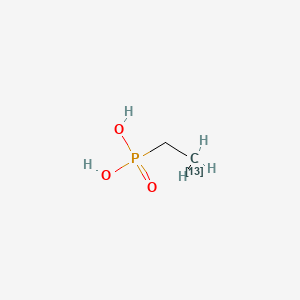 molecular formula C2H7O3P B12055434 (213C)ethylphosphonic acid 