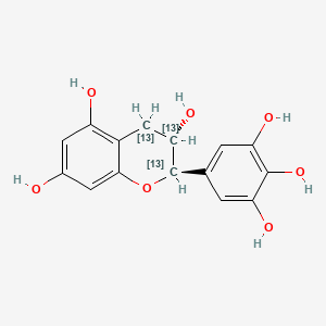 molecular formula C15H14O7 B12055438 (+)-Gallocatechin-13C3 