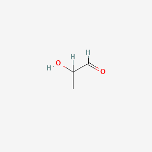 molecular formula C3H6O2 B1205545 Lactaldehyde CAS No. 598-35-6