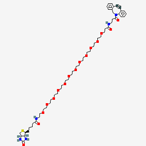 molecular formula C55H83N5O16S B12055459 DBCO-NHCO-PEG12-biotin 