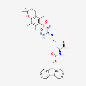 molecular formula C35H42N4O6S B12055541 Fmoc-Arg(Pmc)(Pmc)-al 