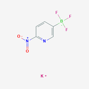 molecular formula C5H3BF3KN2O2 B12055549 Potassium trifluoro(6-nitropyridin-3-YL)boranuide 