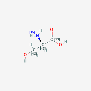 molecular formula C3H7NO3 B12055589 L-Serine-13C3,15N 