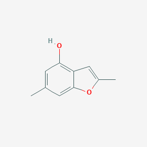 molecular formula C10H10O2 B120556 2,6-Dimethylbenzofuran-4-ol CAS No. 144763-71-3