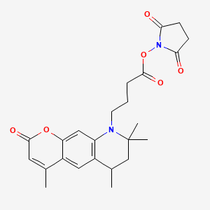 molecular formula C24H28N2O6 B12055625 Atto 390 NHS ester 