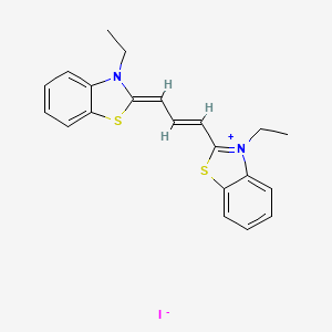 molecular formula C21H21IN2S2 B1205563 3-Ethyl-2-[3-[3-ethyl-2(3H)-benzothiazolylidene]-1-propenyl]benzothiazolium Iodide CAS No. 905-97-5