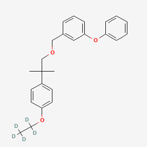 molecular formula C25H28O3 B12055645 Etofenprox-d5; Etofenprox D5 (ethyl D5) 