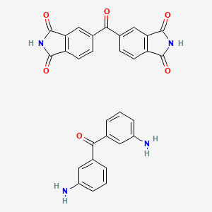molecular formula C30H20N4O6 B12055649 Bis(3-aminophenyl)methanone;5-(1,3-dioxoisoindole-5-carbonyl)isoindole-1,3-dione CAS No. 51518-44-6