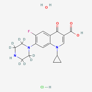 molecular formula C17H21ClFN3O4 B12055659 Ciprofloxacin-d8 (hydrochloride monohydrate) 