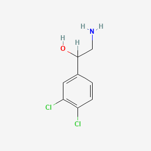 molecular formula C8H9Cl2NO B1205566 alpha-(Aminomethyl)-3,4-dichlorobenzyl alcohol CAS No. 3567-82-6