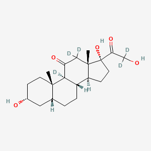 molecular formula C21H32O5 B12055670 Tetrahydro Cortisone-d5 