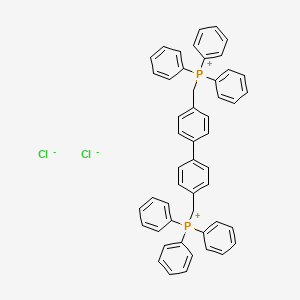 molecular formula C50H42Cl2P2 B12055671 Triphenyl-[[4-[4-(triphenylphosphaniumylmethyl)phenyl]phenyl]methyl]phosphonium dichloride CAS No. 54050-02-1