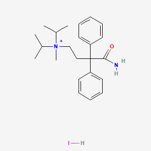 molecular formula C23H34IN2O+ B12055702 Isopropamide iodide, United States PharmacopeiaReference Standard 