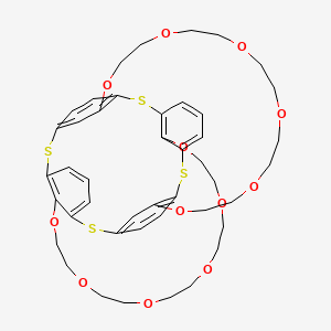 molecular formula C44H52O12S4 B12055722 Cesium Ionophore III, Selectophore(TM), function tested 