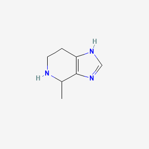 molecular formula C7H11N3 B1205577 4-methyl-4,5,6,7-tetrahydro-1H-imidazo[4,5-c]pyridine CAS No. 56952-17-1