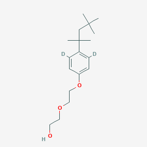 molecular formula C18H30O3 B12055772 2-[2-[3,5-Dideuterio-4-(2,4,4-trimethylpentan-2-yl)phenoxy]ethoxy]ethanol CAS No. 1173019-49-2