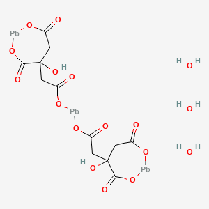 molecular formula C12H16O17Pb3 B12055786 Lead(II) citrate tribasic trihydrate, purum, for electron microscopy 