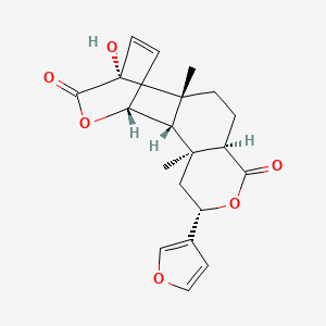 (2S,4AR,6aR,7R,10R,10aS,10bS)-2-(furan-3-yl)-7-hydroxy-6a,10b-dimethyl-4a,5,6,6a,7,10,10a,10b-octahydro-1H-10,7-(epoxymethano)benzo[f]isochromene-4,12(2H)-dione