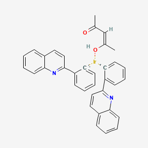 molecular formula C35H28IrN2O2-2 B12055852 (Z)-4-hydroxypent-3-en-2-one;iridium;2-phenylquinoline 