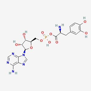 molecular formula C19H23N6O10P B1205587 3-Hydroxy-L-tyrosyl-AMP 