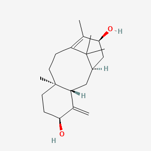 molecular formula C20H32O2 B1205588 Taxa-4(20),11(12)-dien-5alpha,13alpha-diol CAS No. 357436-25-0