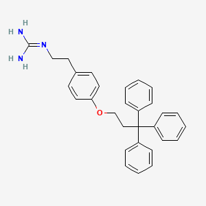 molecular formula C30H31N3O B1205598 2-(4-(3,3,3-Triphenylpropoxy)phenyl)ethylguanidine 