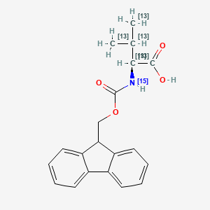 molecular formula C20H21NO4 B12055985 Fmoc-L-Val-OH-13C5,15N 