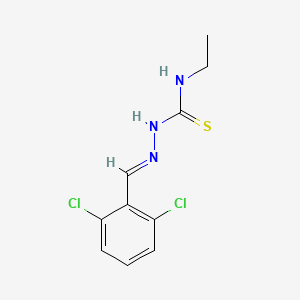 molecular formula C10H11Cl2N3S B12055997 2,6-Dichlorobenzaldehyde N-ethylthiosemicarbazone CAS No. 477734-18-2