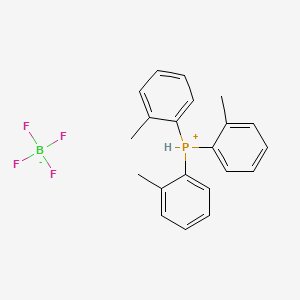 molecular formula C21H22BF4P B12055999 Tris(2-methylphenyl)phosphanium;tetrafluoroborate 