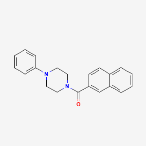 2-Naphthalenyl-(4-phenyl-1-piperazinyl)methanone