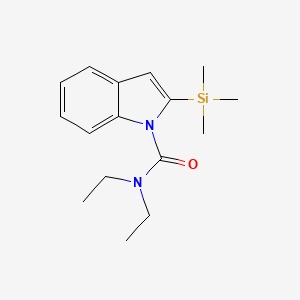molecular formula C16H24N2OSi B12056062 N,N-Diethyl-2-(trimethylsilyl)indole-1-carboxamide CAS No. 548775-58-2