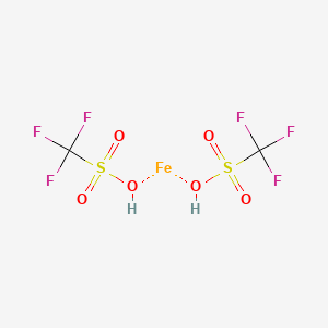 molecular formula C2H2F6FeO6S2 B12056086 lambda2-Iron(2+) ion ditrifluoromethanesulfonate 