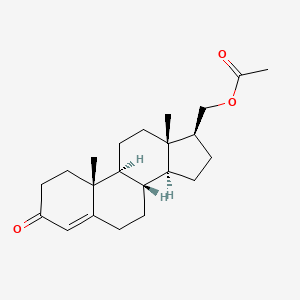 molecular formula C22H32O3 B1205609 17beta-(Hydroxymethyl)androst-4-en-3-one acetate CAS No. 4975-51-3