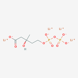 molecular formula C6H10Li4O10P2 B12056171 tetralithium;(3R)-3-hydroxy-3-methyl-5-[oxido(phosphonatooxy)phosphoryl]oxypentanoate CAS No. 1485654-39-4