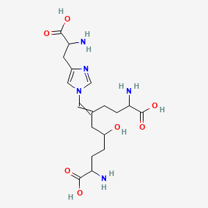 2,10-Diamino-5-[[4-(2-amino-2-carboxyethyl)imidazol-1-yl]methylidene]-7-hydroxyundecanedioic acid