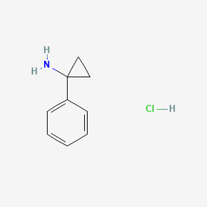 molecular formula C9H12ClN B1205637 1-Phenylcyclopropanamine Hydrochloride CAS No. 73930-39-9