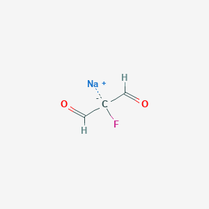 molecular formula C3H2FNaO2 B12056373 sodium;2-fluoropropanedial 
