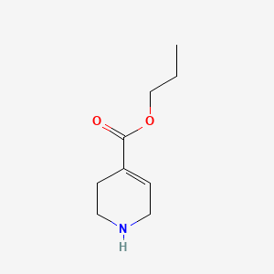 molecular formula C9H15NO2 B1205641 Isoguvacine propyl ester CAS No. 81256-84-0