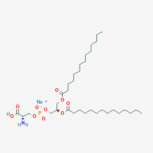molecular formula C34H65NNaO10P B12056415 sodium;[(2S)-2-amino-2-carboxyethyl] [(2R)-2,3-di(tetradecanoyloxy)propyl] phosphate 