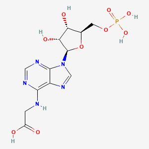 molecular formula C12H16N5O9P B1205642 N(6)-Carboxymethyl-5'-amp CAS No. 77133-59-6