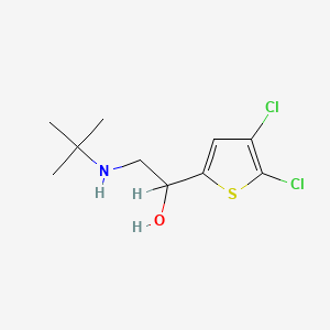 molecular formula C10H15Cl2NOS B1205644 1-(4,5-Dichloro-2-thienyl)-2-tert-butylaminoethanol CAS No. 38450-46-3