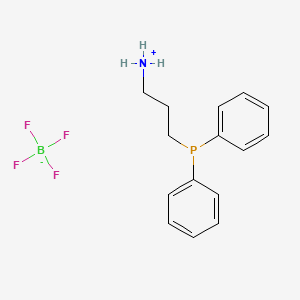 molecular formula C15H19BF4NP B12056441 3-(Diphenylphosphanyl)propan-1-aminium tetrafluoroborate 