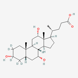 molecular formula C24H40O5 B12056451 1β-Hydroxydeoxycholic acid-d5 